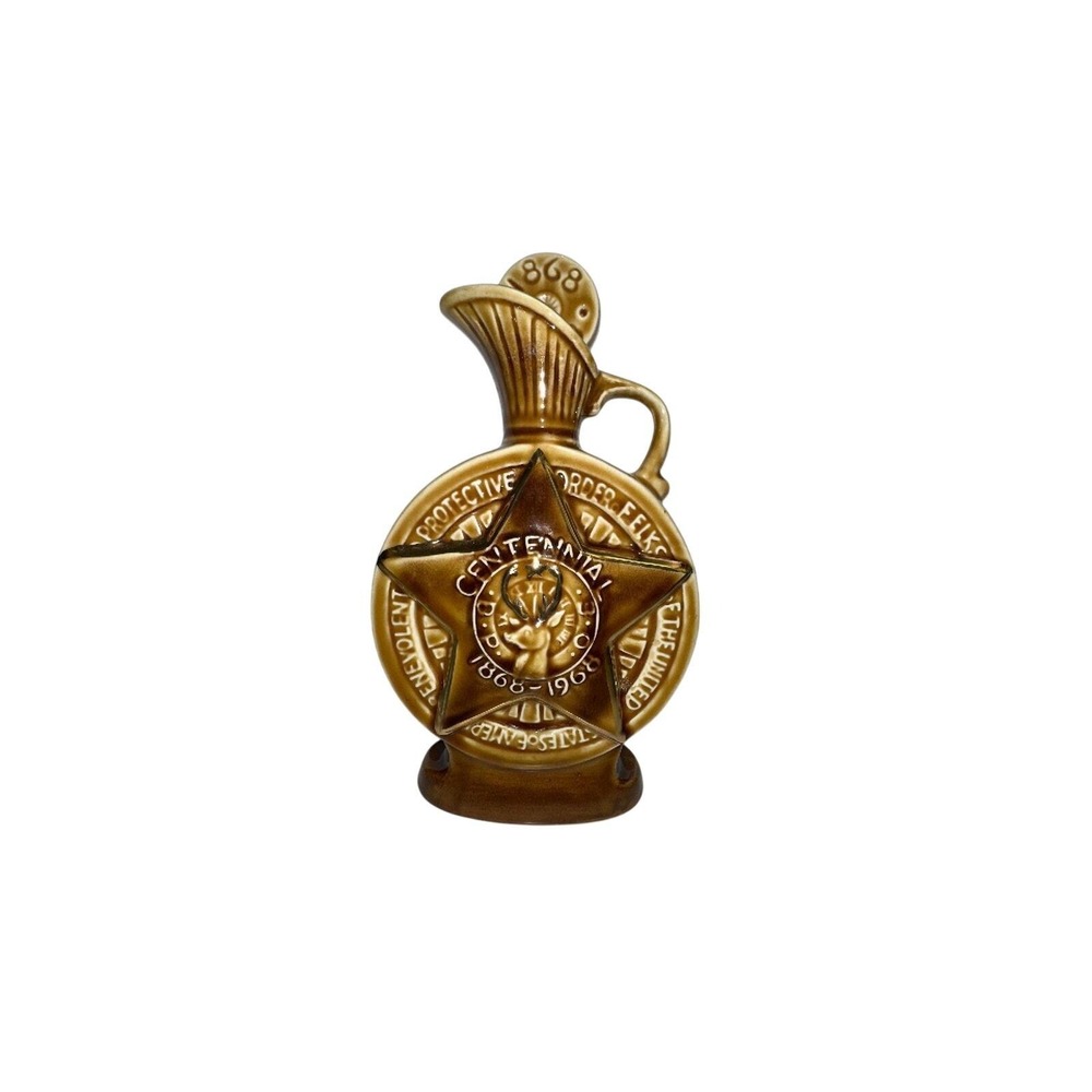 1968 Elks Centennial Jim Beam Liquor Bottle/Decanter